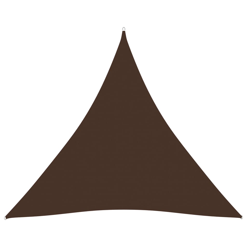vidaXL Parasolar, maro, 4,5x4,5x4,5 m, țesătură oxford, triunghiular