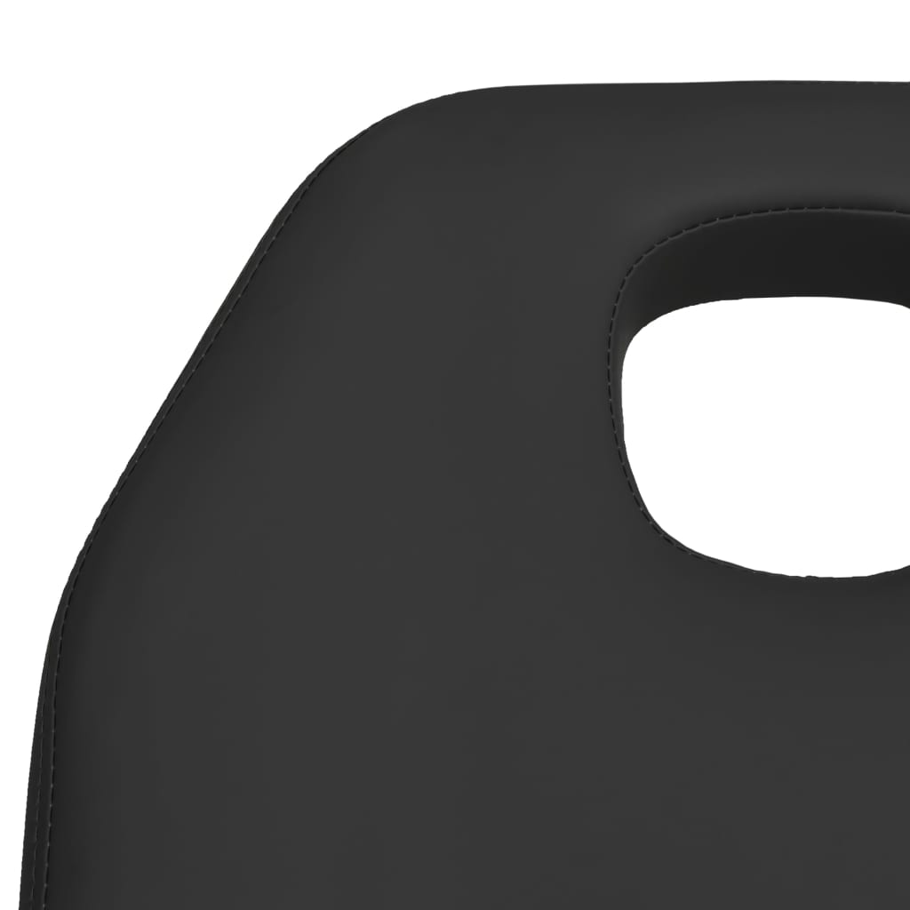 vidaXL Masă de masaj, negru, 180 x 62 x (86,5-118) cm