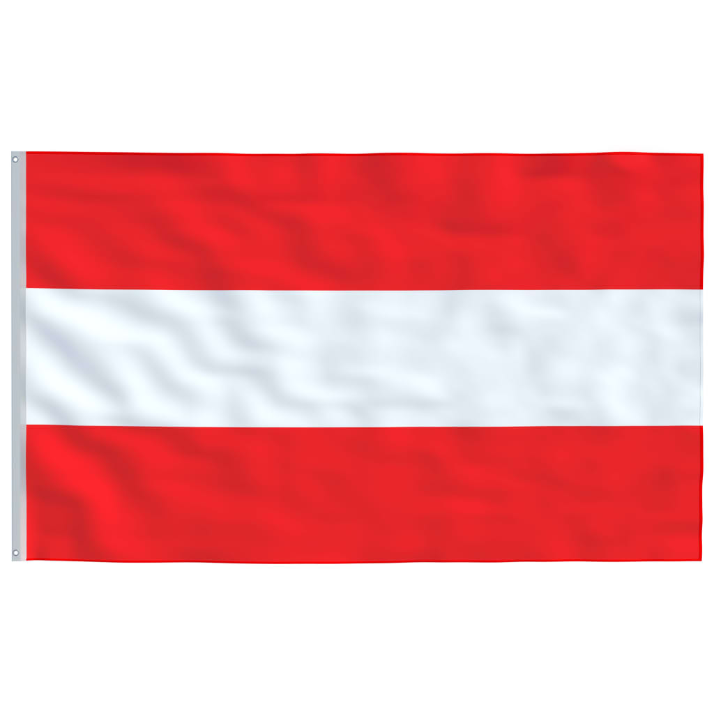 vidaXL Steag Austria și stâlp din aluminiu, 6 m