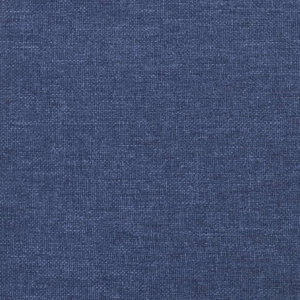 vidaXL Cadru de pat box spring, albastru, 200x200 cm, textil