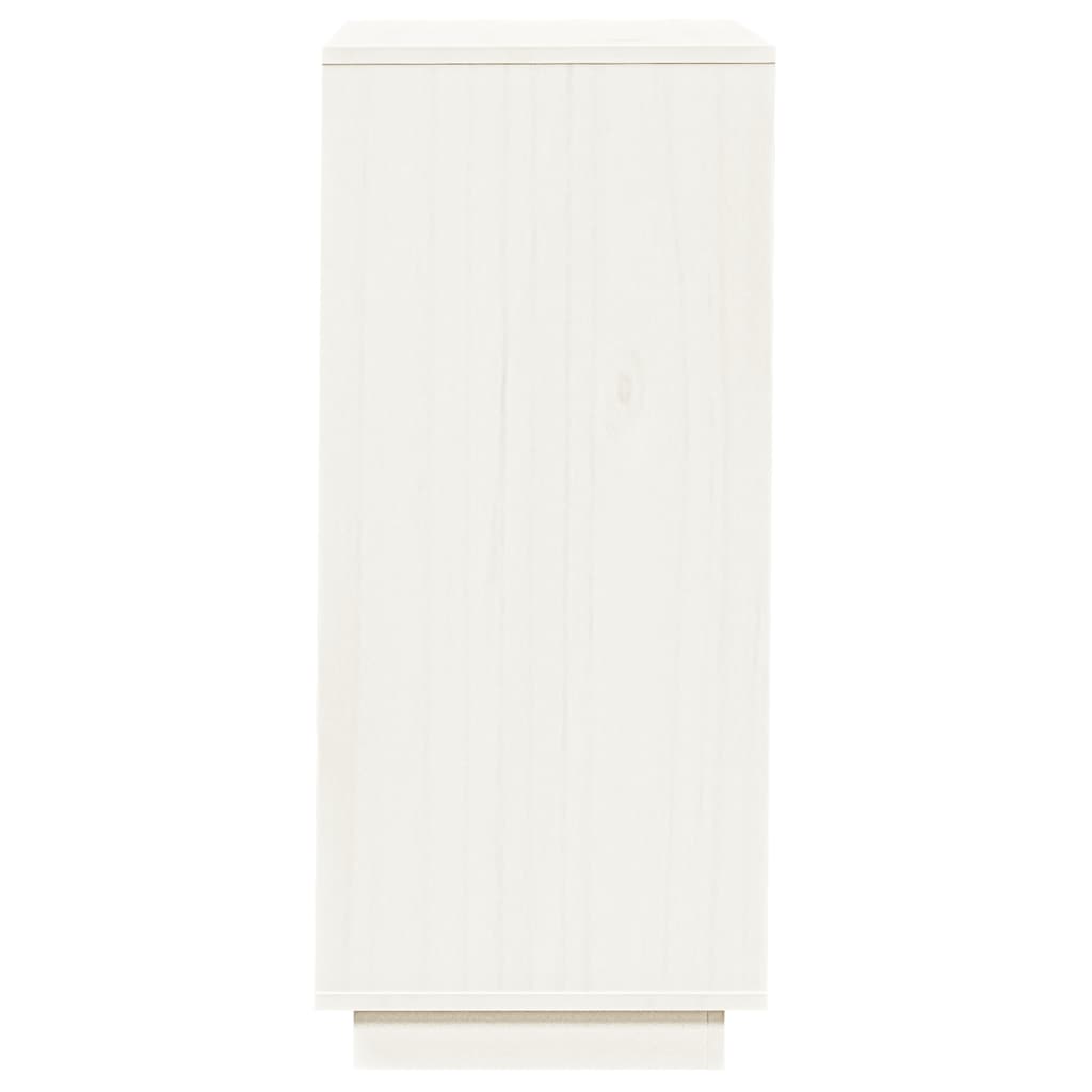 vidaXL Pantofar, alb, 35x35x80 cm, lemn masiv de pin