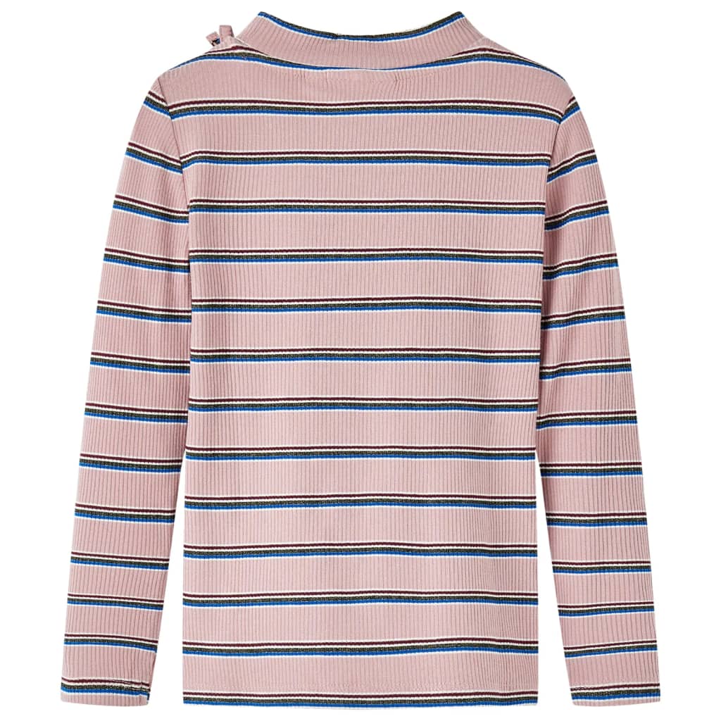 Tricou pentru copii cu mâneci lungi, roz deschis, 92