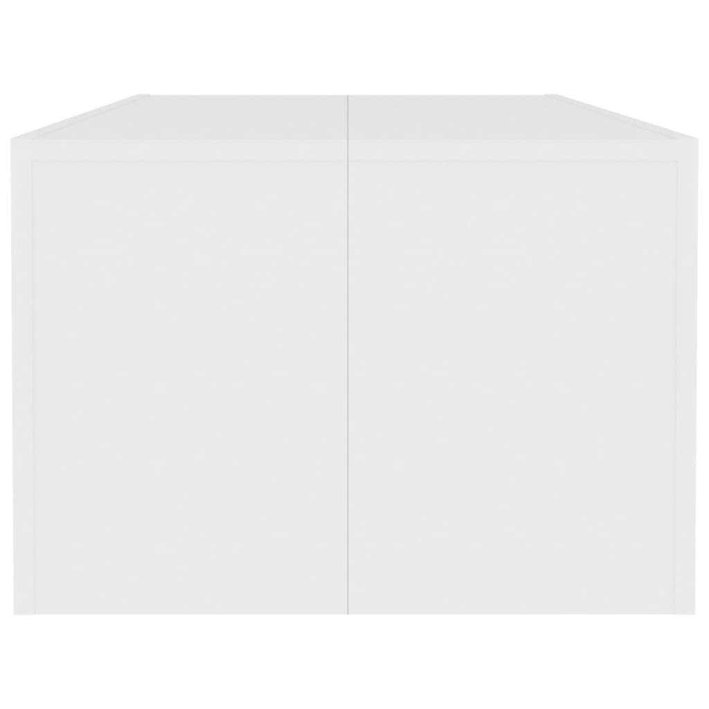 vidaXL Măsuță de cafea, alb, 110x50x35 cm, PAL