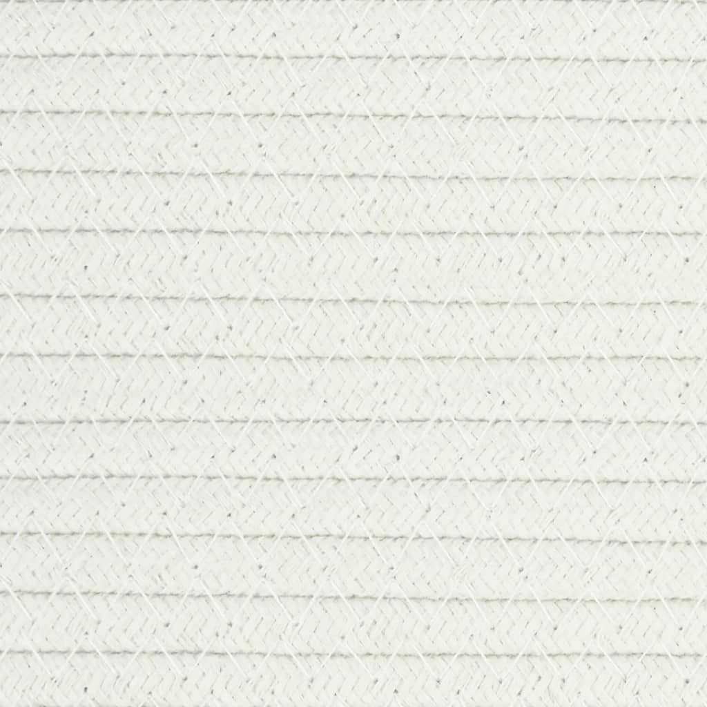 vidaXL Coș de rufe, gri și alb, Ø55x36 cm, bumbac