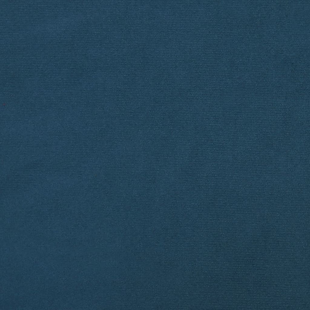 vidaXL Scaune de bucătărie pivotante, 2 buc., albastru, catifea
