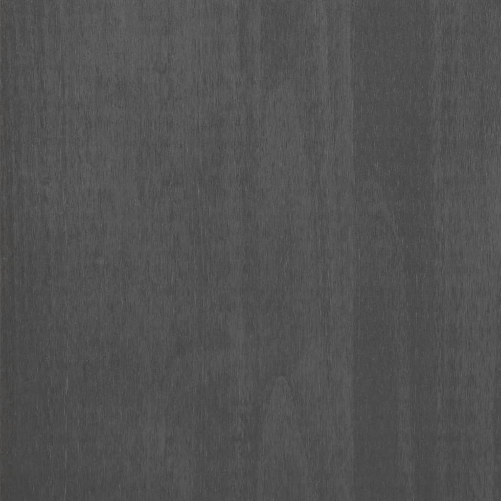 vidaXL Servantă „HAMAR”, gri închis, 90x40x80 cm, lemn masiv de pin