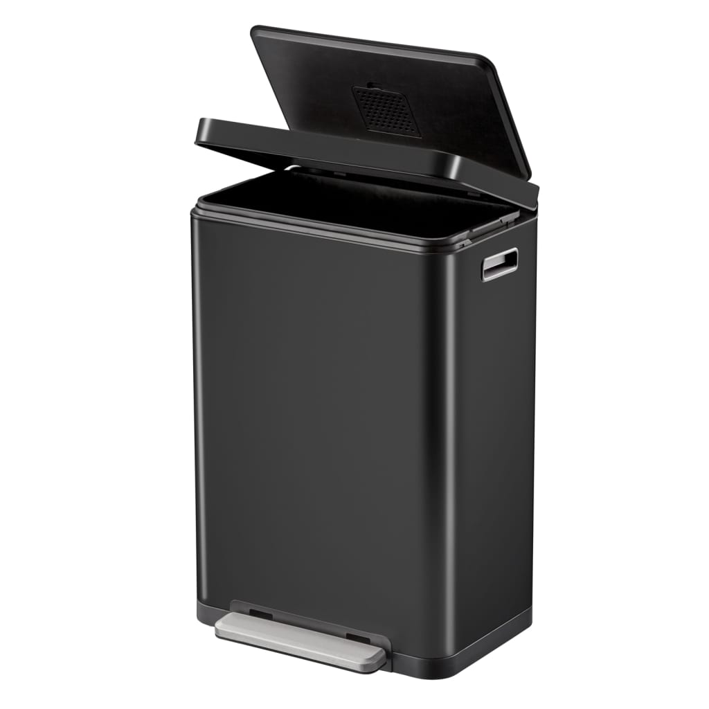 EKO Coș de gunoi cu pedală X-Cube, negru, 45 L