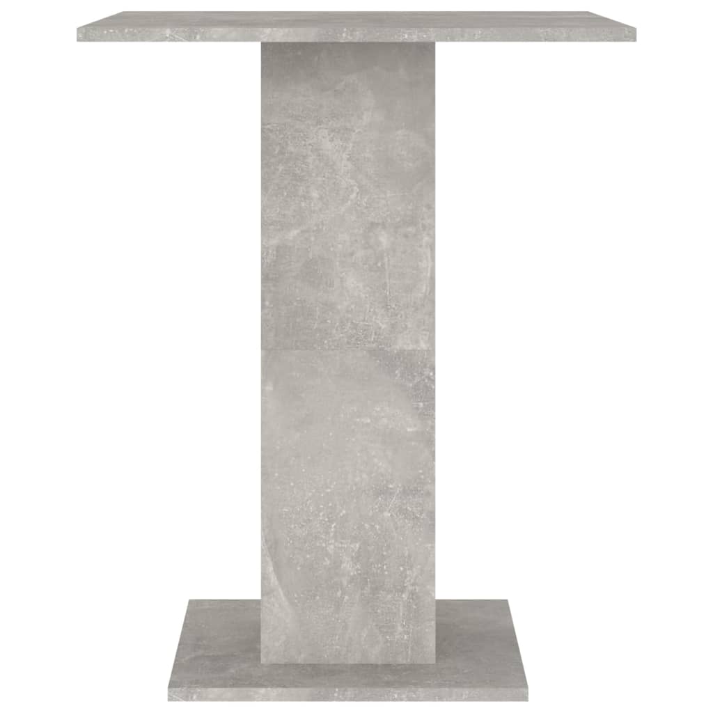 vidaXL Masă de bistro, gri beton, 60 x 60 x 75 cm, PAL