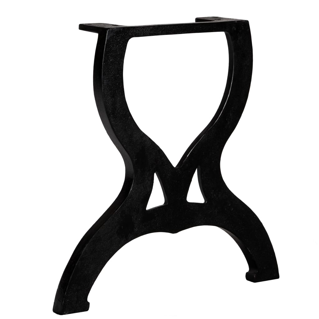 vidaXL Picioare masă de cafea 2 buc, cadru în formă de X, fontă