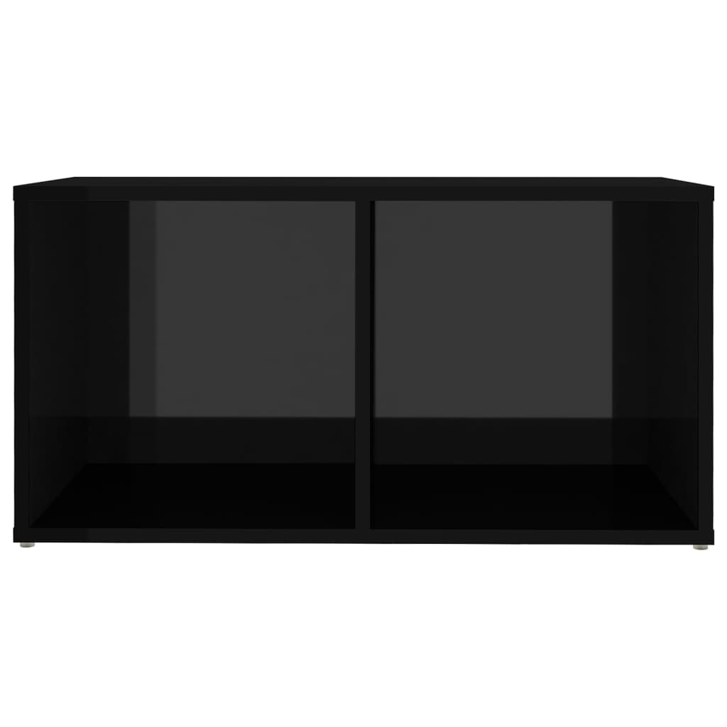 vidaXL Set de dulapuri TV, 6 piese, negru extralucios, lemn prelucrat