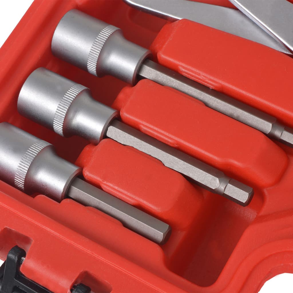 vidaXL Set de unelte pentru montarea și întreținerea frânei, 15 piese