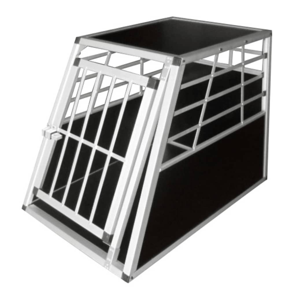 vidaXL Cușcă de transport pentru câini, L, aluminiu