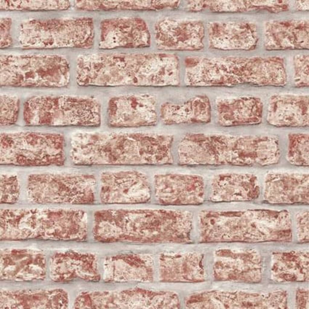 Noordwand Tapet „Topchic Bricks”, roșu și gri