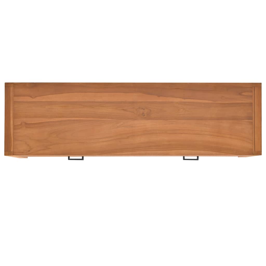 vidaXL Birou cu 2 sertare, 140x40x75 cm, lemn de tec