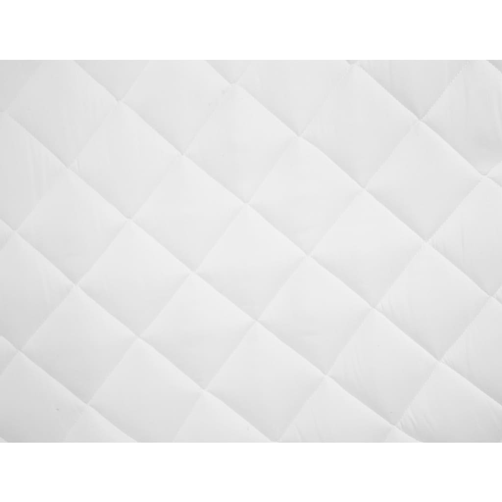 vidaXL Protecție pentru saltea matlasată, alb, 160 x 200 cm, groasă