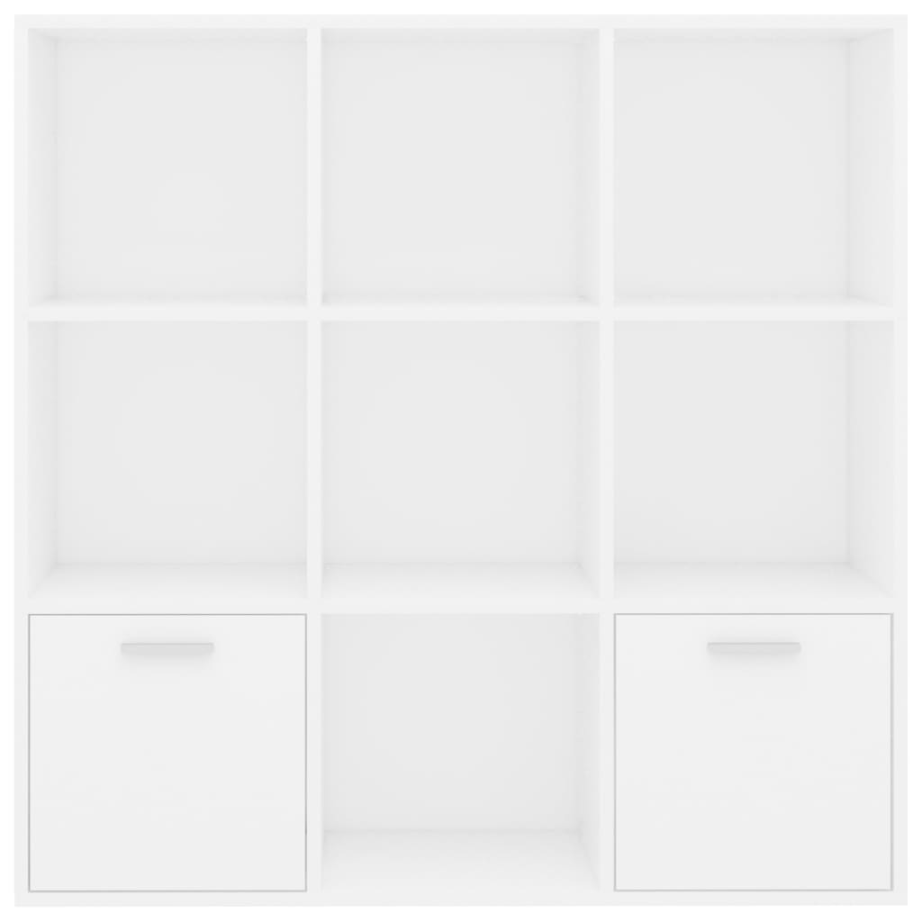 vidaXL Bibliotecă, alb, 98 x 30 x 98 cm, PAL