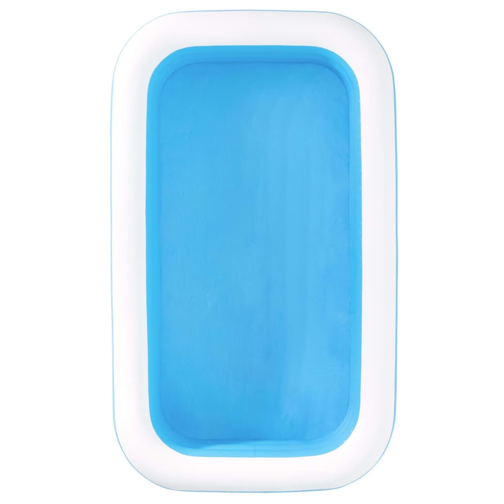 Bestway Piscină gonflabilă, albastru/alb, 262x175x51 cm dreptunghiular