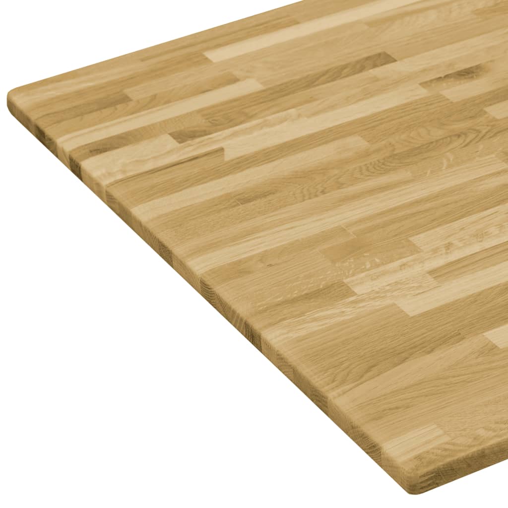 vidaXL Blat masă, lemn masiv de stejar, dreptunghiular, 23mm 100x60cm