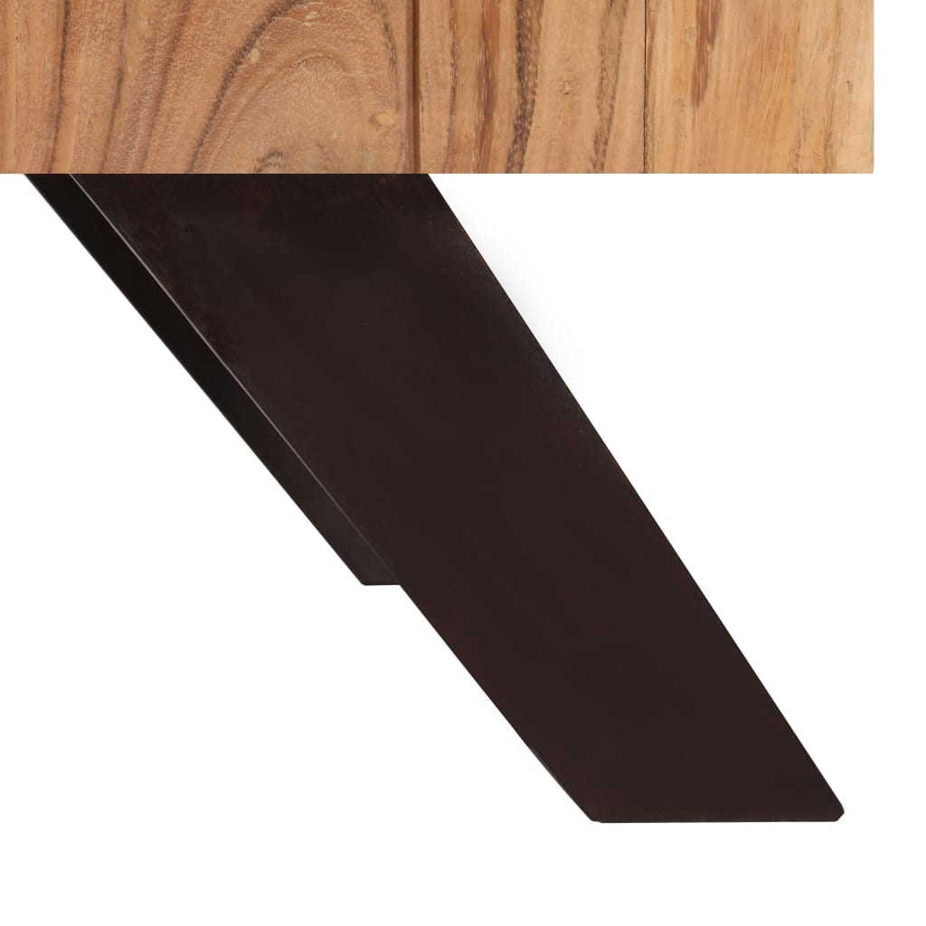 vidaXL Măsuță de cafea, 90 x 50 x 45 cm, lemn masiv de acacia