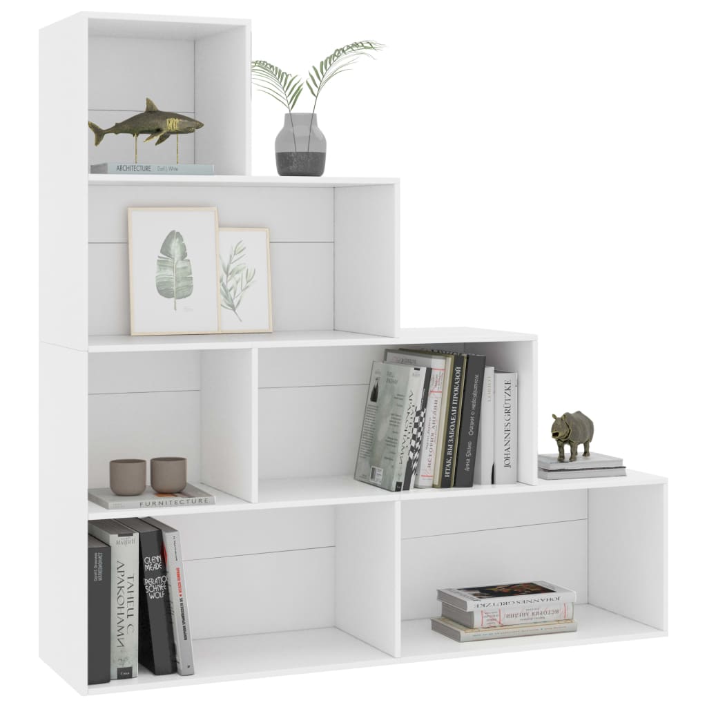 vidaXL Bibliotecă/Separator cameră, alb, 155x24x160 cm, PAL