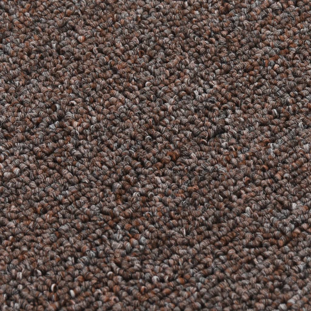 vidaXL Covorașe de scări, 15 buc., maro, 75x20 cm, dreptunghiular