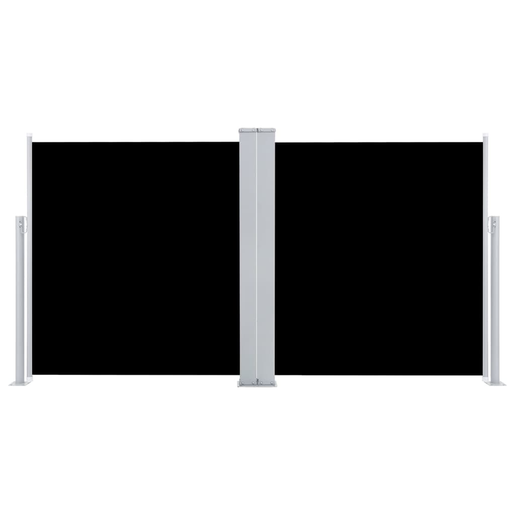 vidaXL Copertină laterală retractabilă, negru, 120 x 600 cm