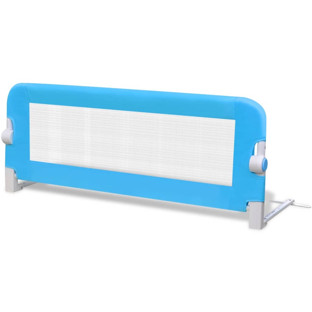 vidaXL Balustradă de protecție pat copii, 2 buc., albastru, 102x42 cm