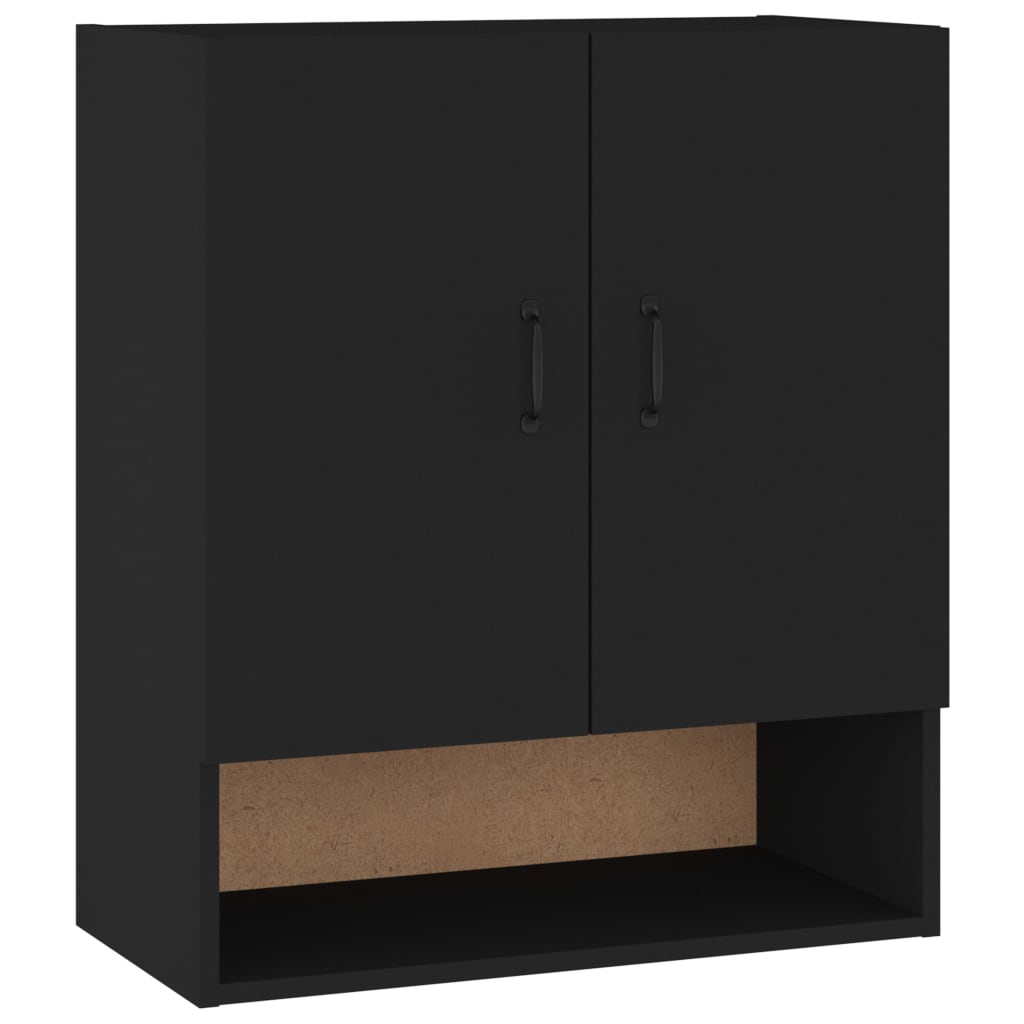 vidaXL Dulap de perete, negru, 60x31x70 cm, lemn prelucrat