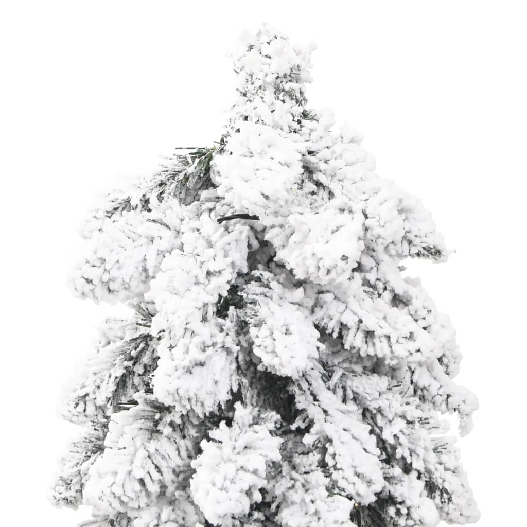 vidaXL Brad de Crăciun artificial cu 130 LED-uri/zăpadă pufoasă 210 cm