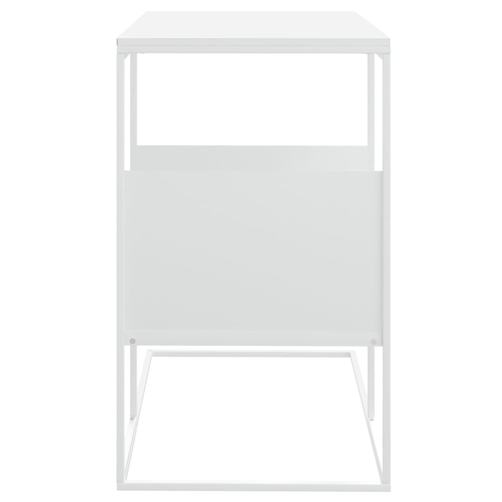 vidaXL Masă laterală, alb, 55x36x59,5 cm, lemn compozit