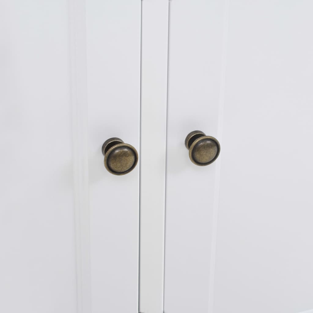 vidaXL Dulap cu 3 uși, 105x35x77,5 cm, MDF și lemn de pin