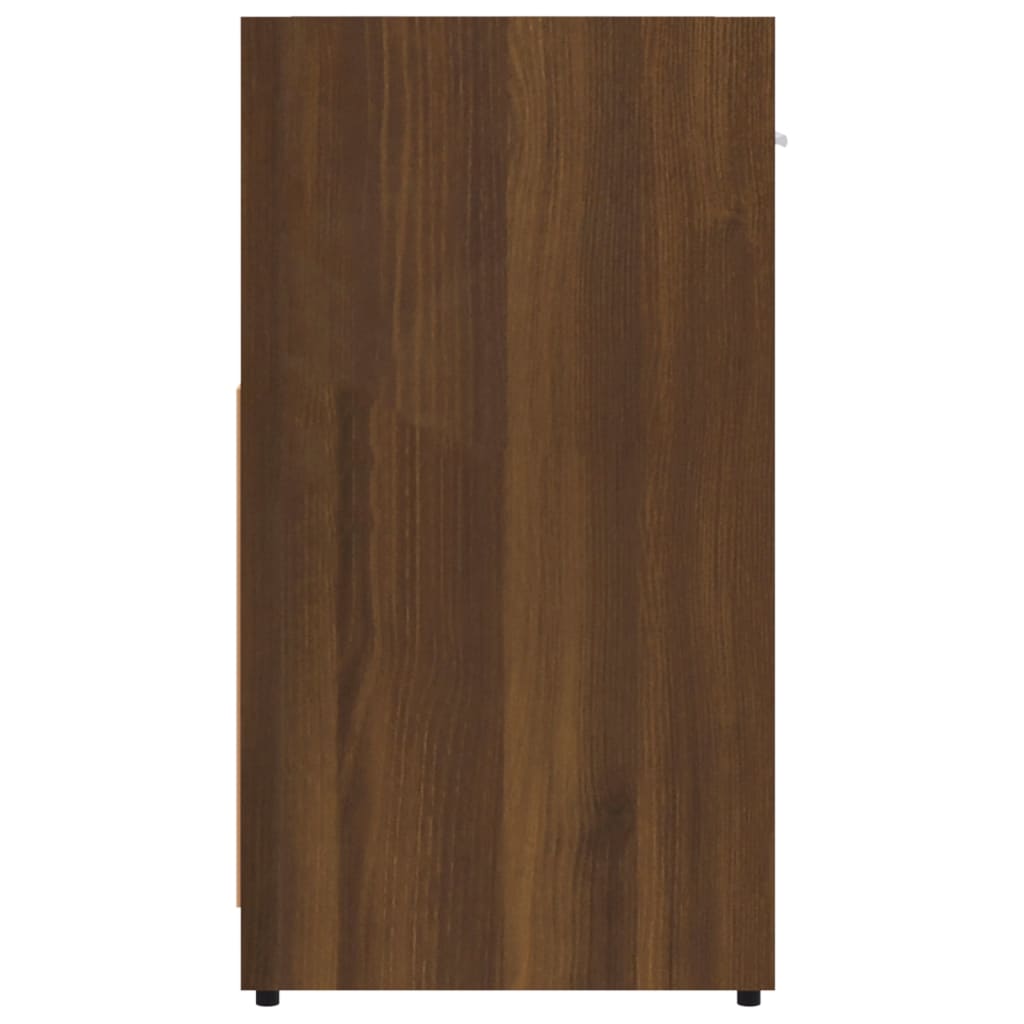 vidaXL Dulap de baie, stejar maro, 60x33x60 cm, lemn prelucrat