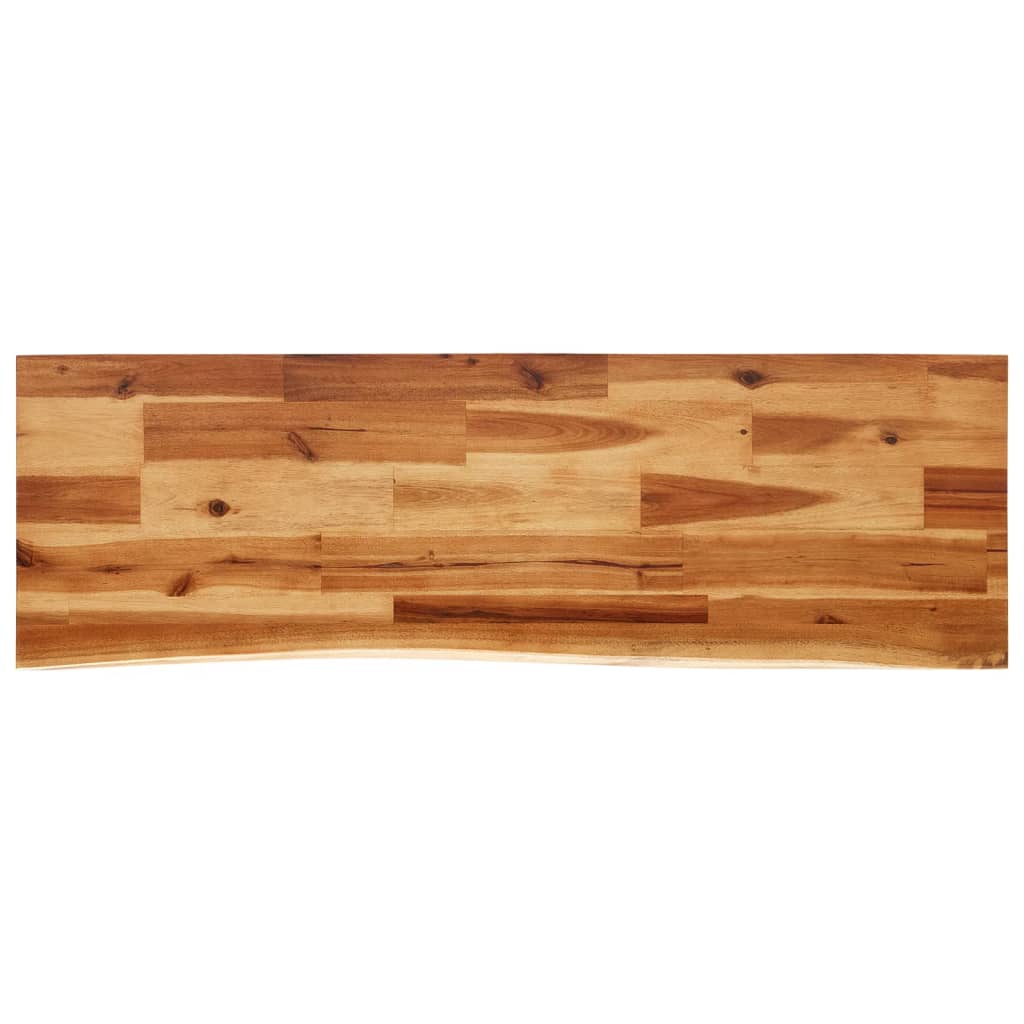vidaXL Consolă cu margini naturale, 110x35x80 cm, lemn masiv de acacia