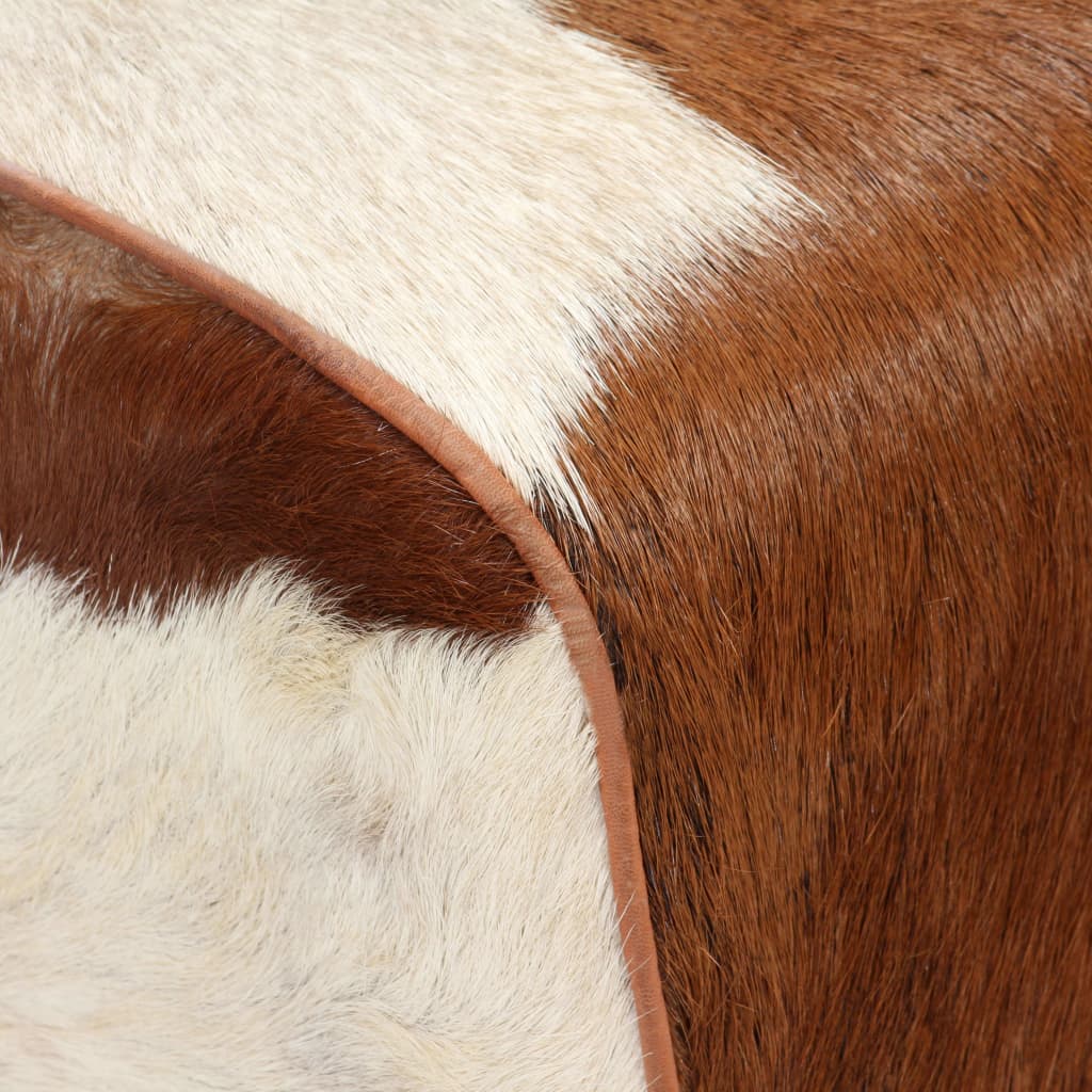 vidaXL Taburet, 60x30x50 cm, piele naturală de capră