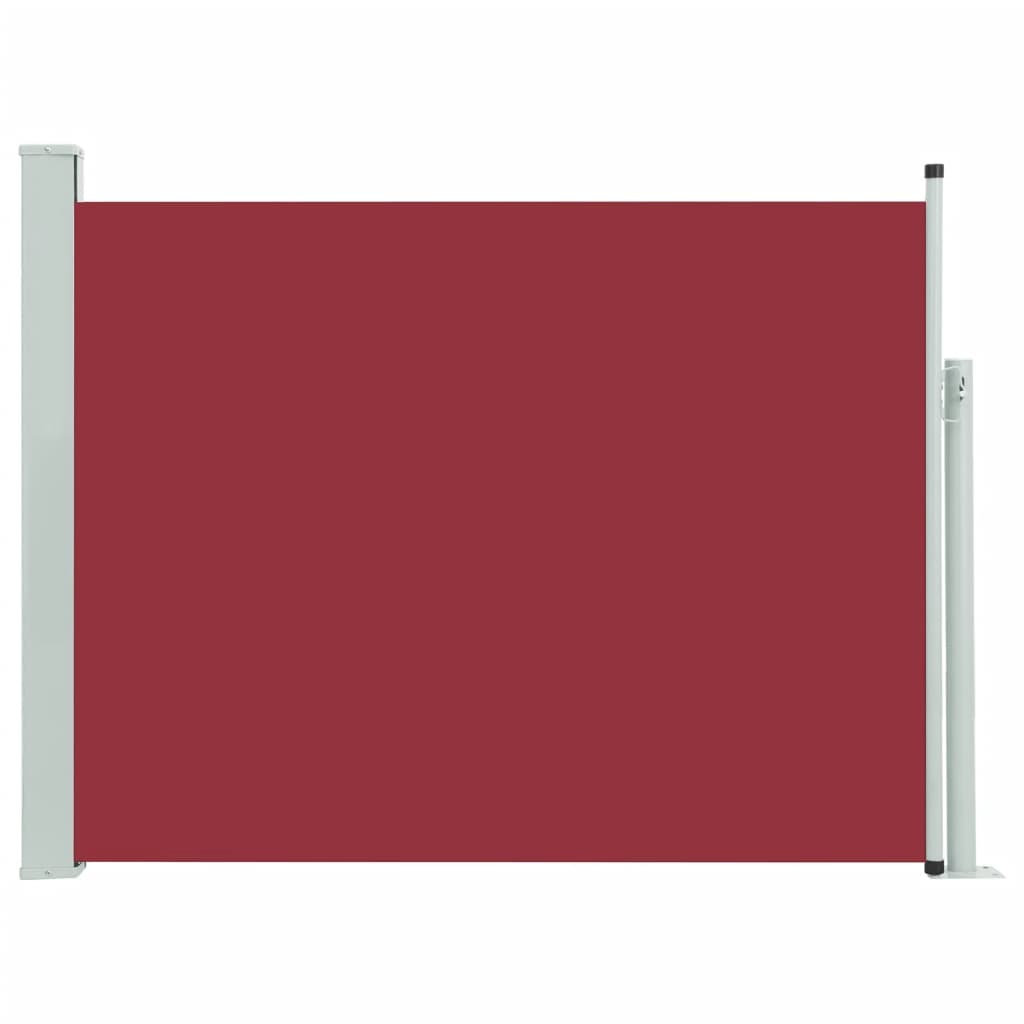 vidaXL Copertină laterală retractabilă de terasă, roșu, 140x500 cm
