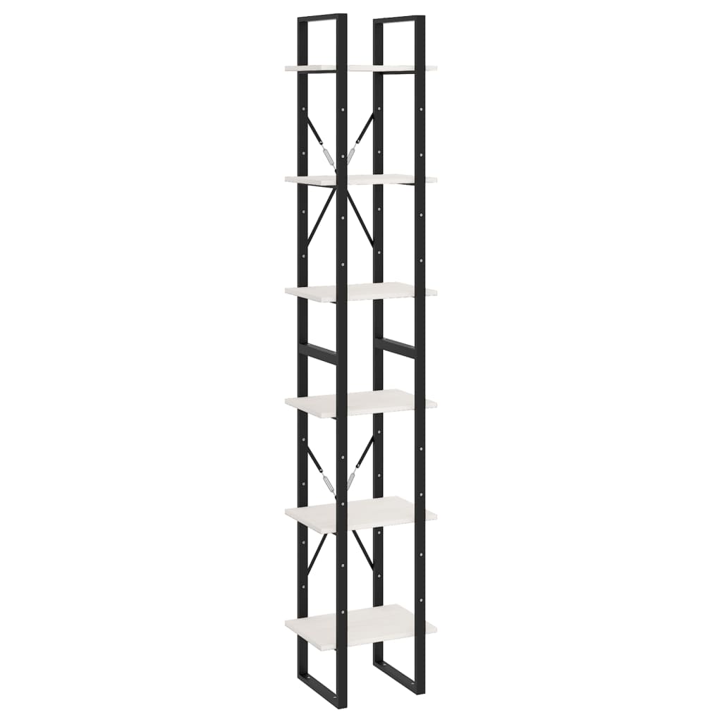 vidaXL Dulap înalt, alb, 40x30x210 cm, lemn masiv de pin
