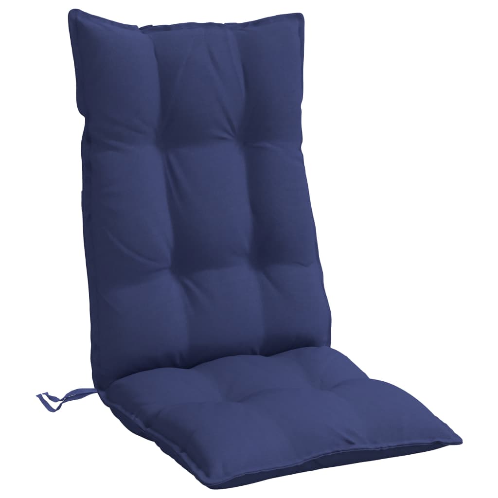 vidaXL Perne scaune cu spătar înalt, 2 buc., bleumarin, textil oxford