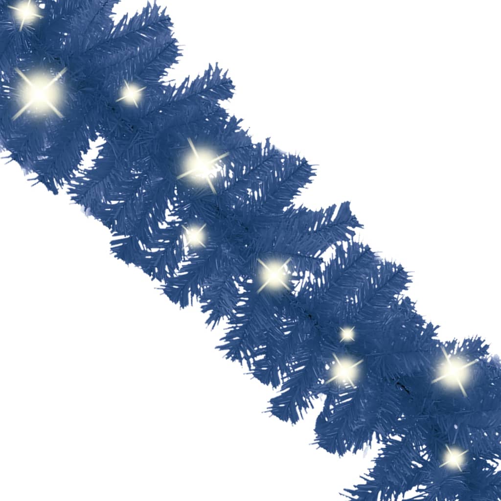 vidaXL Ghirlandă de Crăciun cu lumini LED, albastru, 5 m