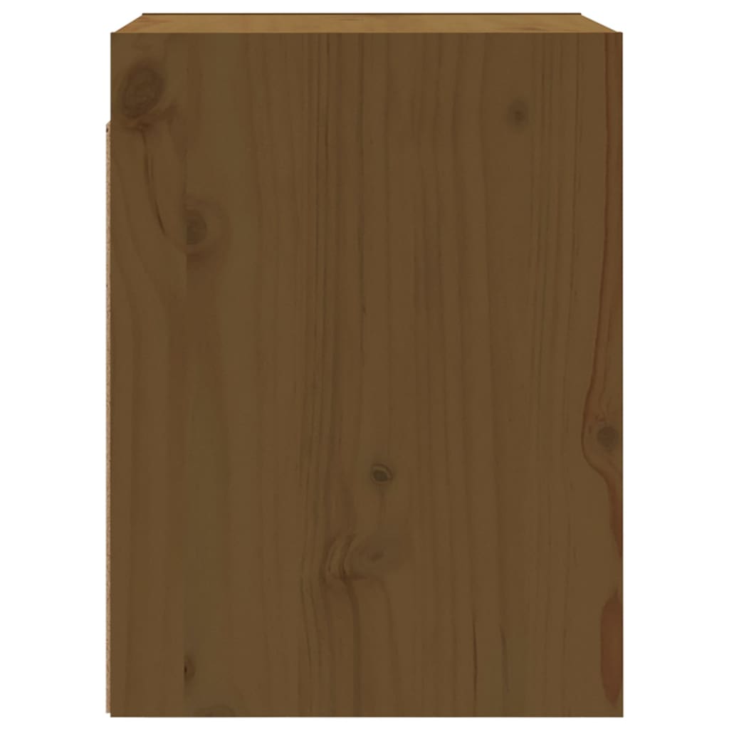 vidaXL Dulapuri perete 2 buc, maro miere, 30x30x40 cm, lemn masiv pin