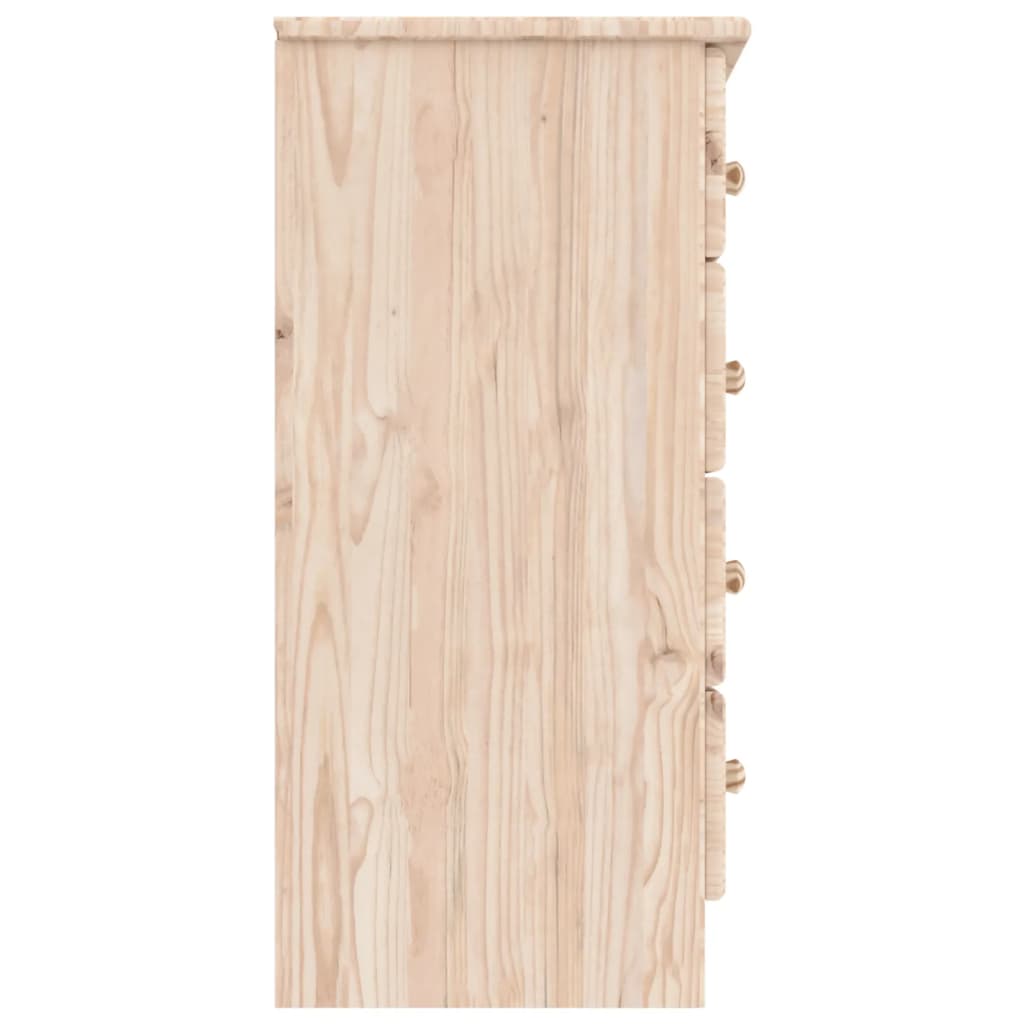vidaXL Comodă cu sertare ALTA, 77x35x73 cm, lemn masiv de pin