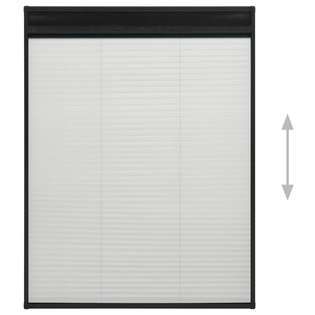 vidaXL Plasă insecte pentru ferestre, antracit, 120x160 cm, aluminiu