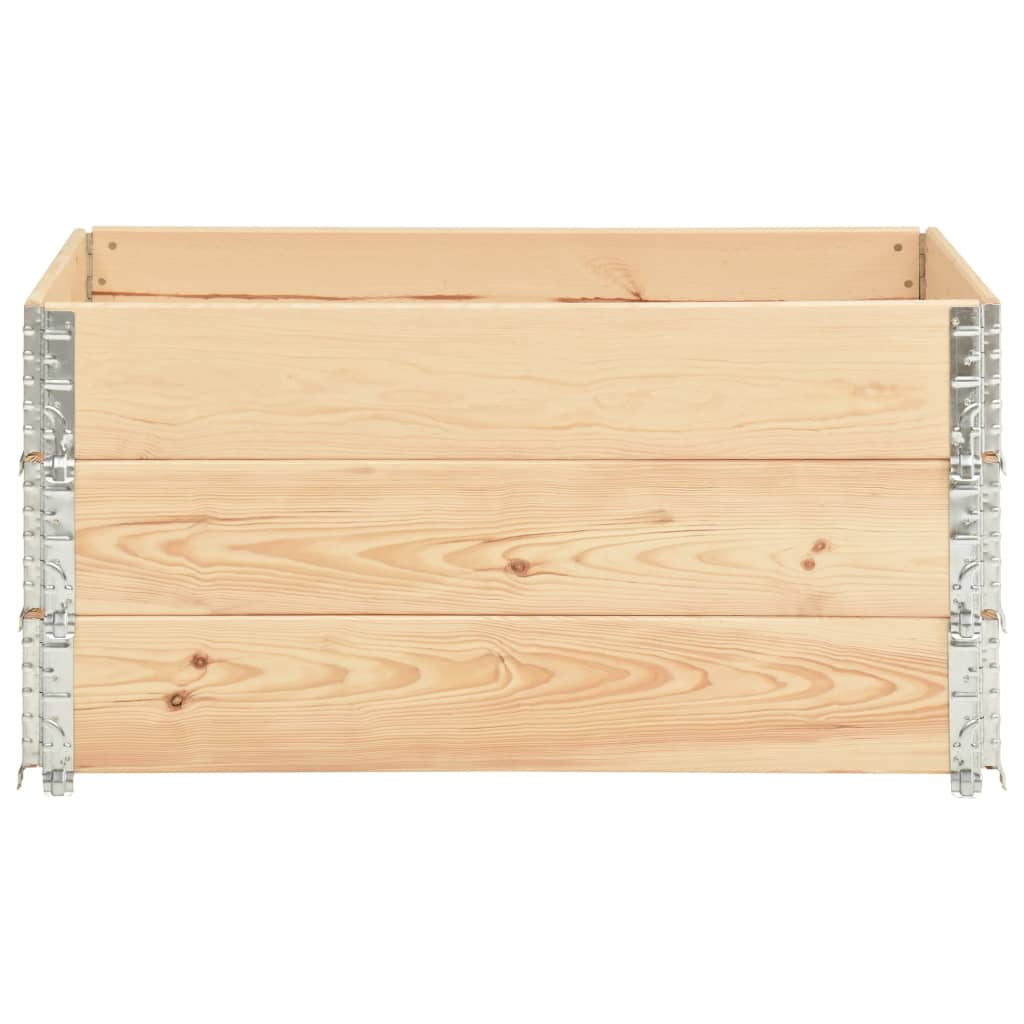 vidaXL Straturi înălțate, 3 buc., 80 x 120 cm, lemn masiv de pin