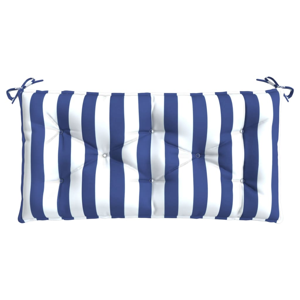 vidaXL Pernă de bancă dungi albastre și albe 100x50x7 cm textil oxford