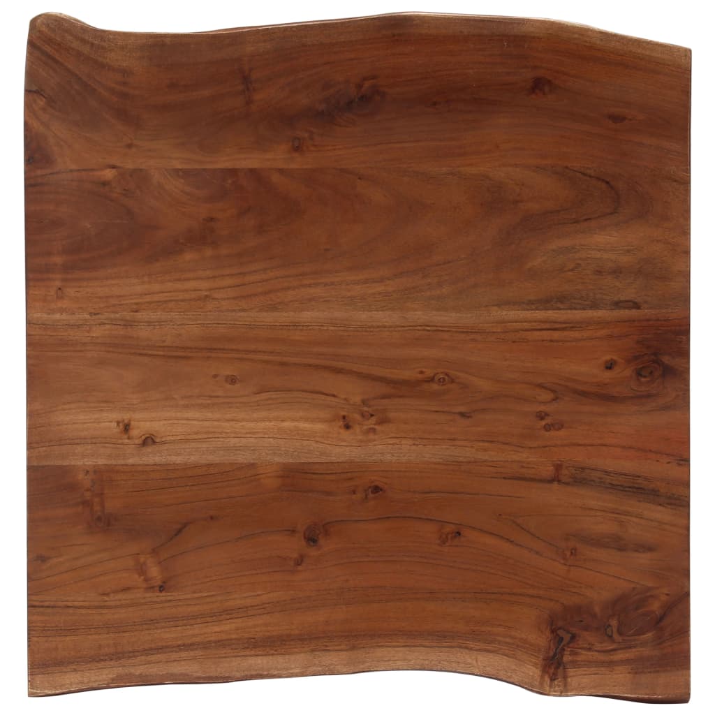 vidaXL Masă de cafea, muchii naturale, 60x60x40 cm, lemn masiv acacia