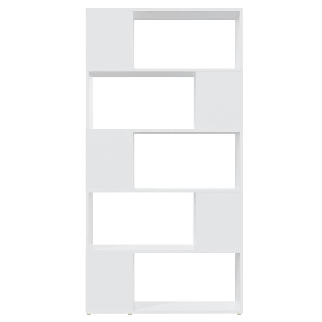 vidaXL Bibliotecă/Separator cameră, alb, 80x24x155 cm, PAL