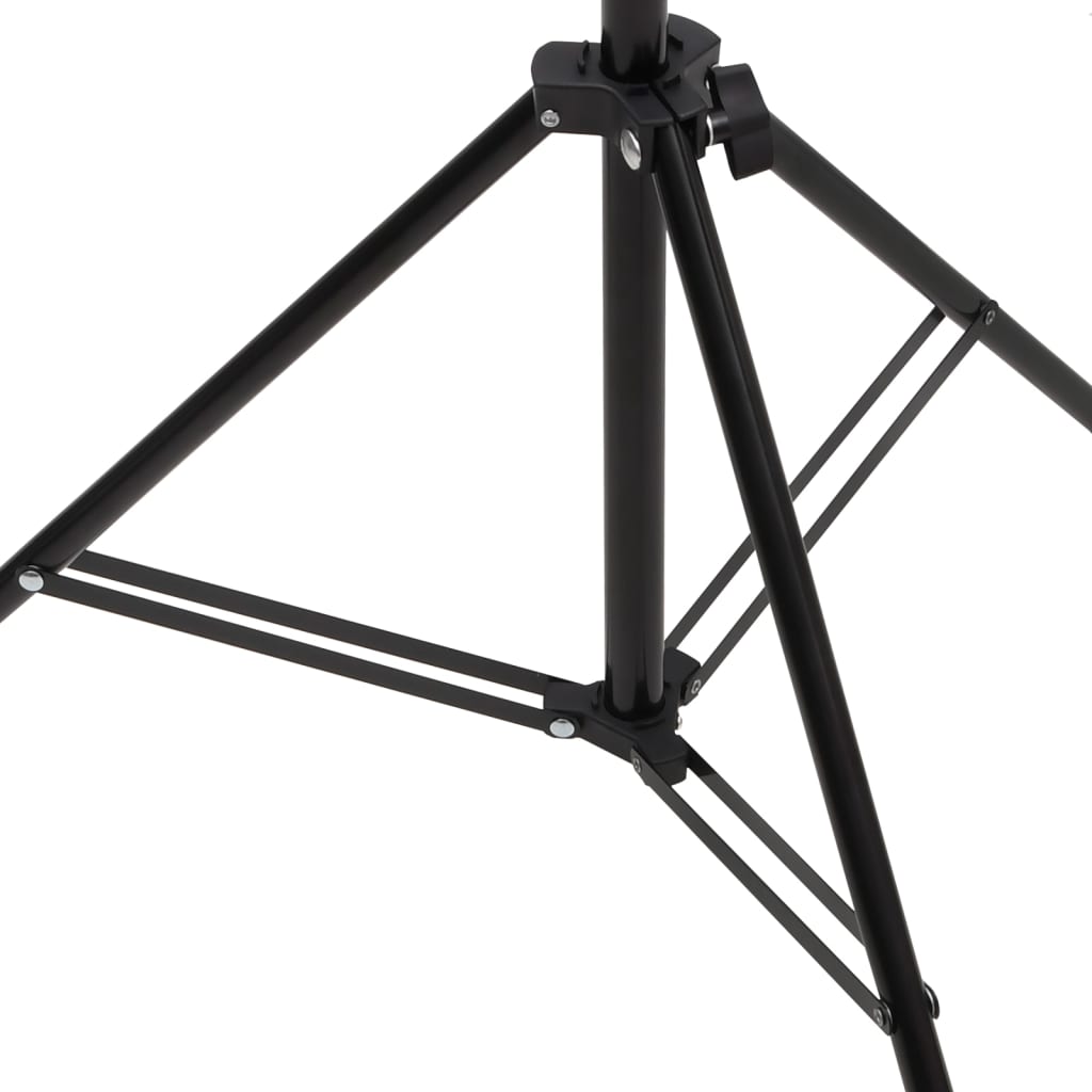 vidaXL Suport de fundal în formă de T, negru, 151x60x(70-200) cm