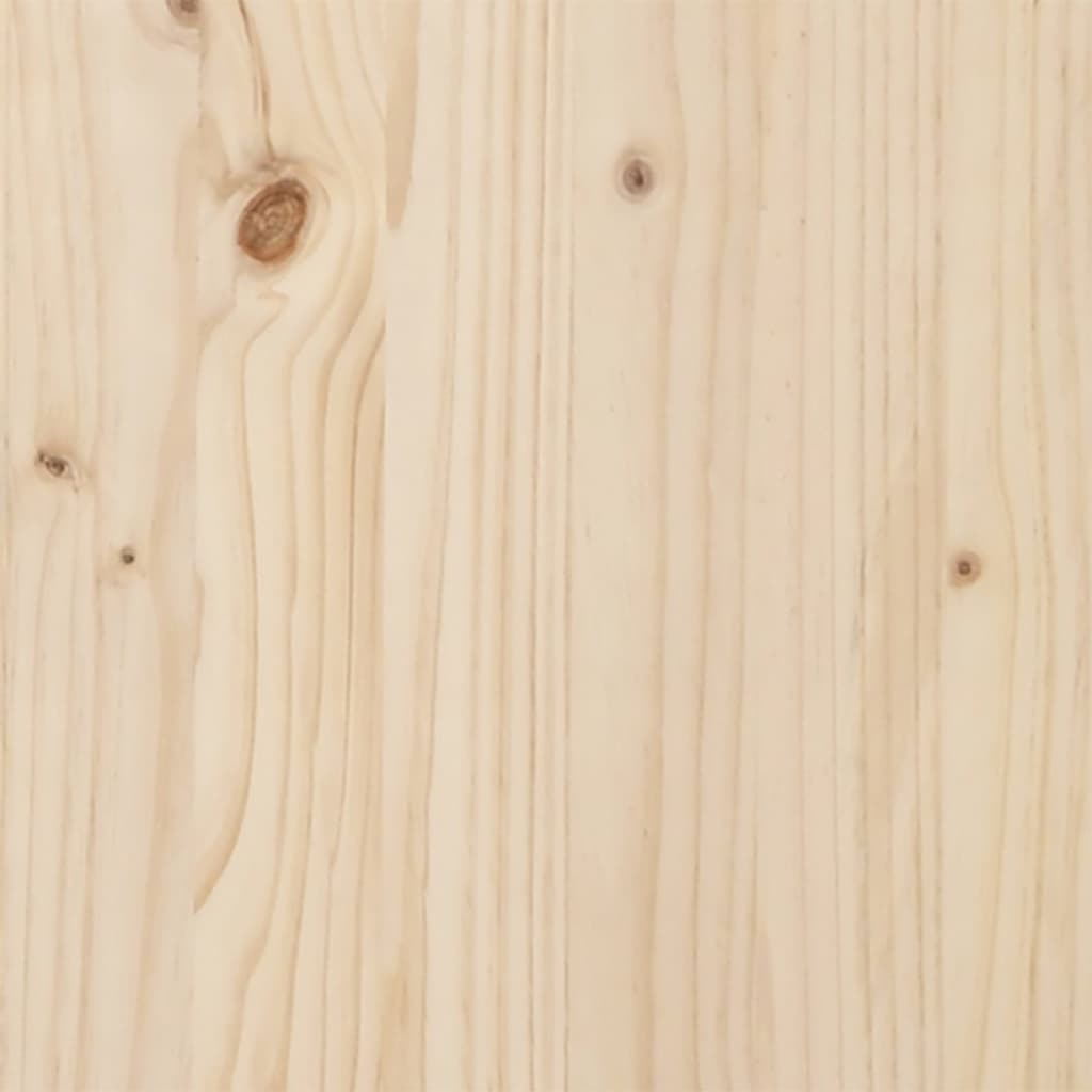 vidaXL Șezlonguri, 2 buc., cu masă, lemn masiv de pin