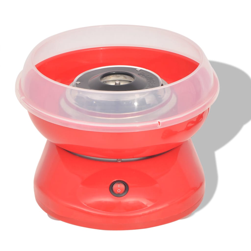 vidaXL Mașină vată de zahăr 480 W roșie