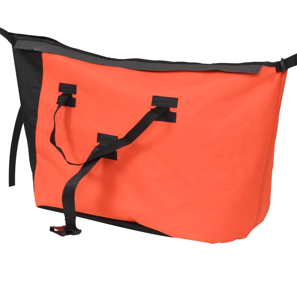 vidaXL Remorcă de bicicletă pentru bagaje, cu sac portocaliu și negru