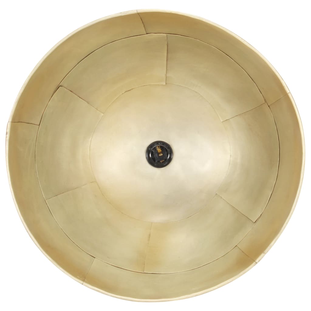 vidaXL Lustră industrială vintage, 25 W, 41 cm, alamă, rotund, E27